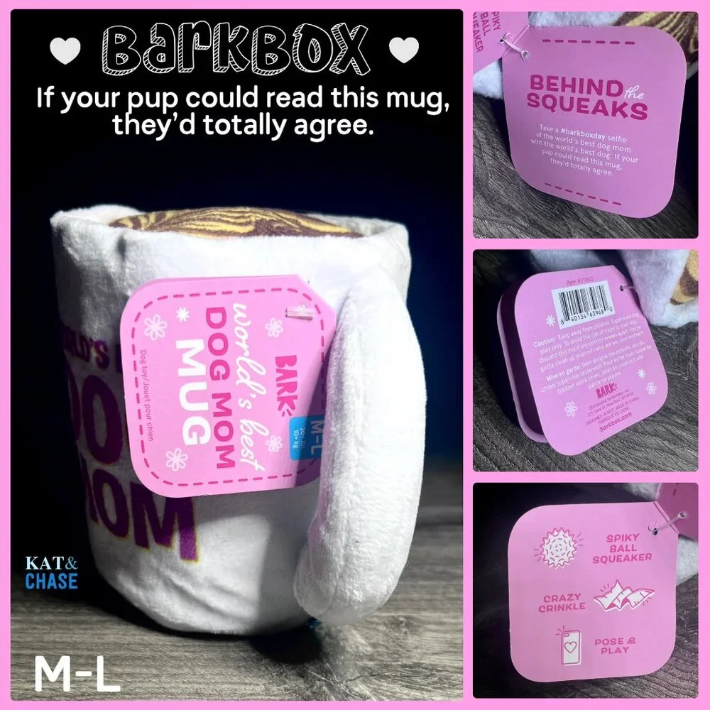 New Barkbox Bark Box Best Dog Mug M L Mom Medium Large Mother’s Day